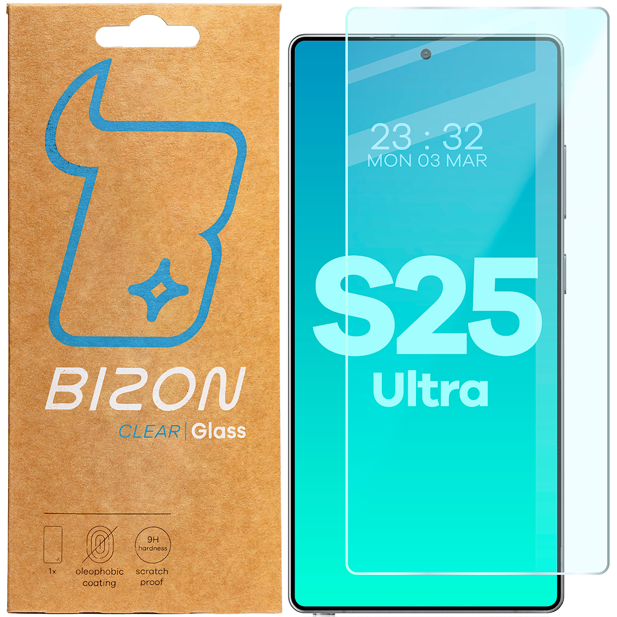 Szkło hartowane Bizon Glass Clear 2 do Samsung Galaxy S25 Ultra