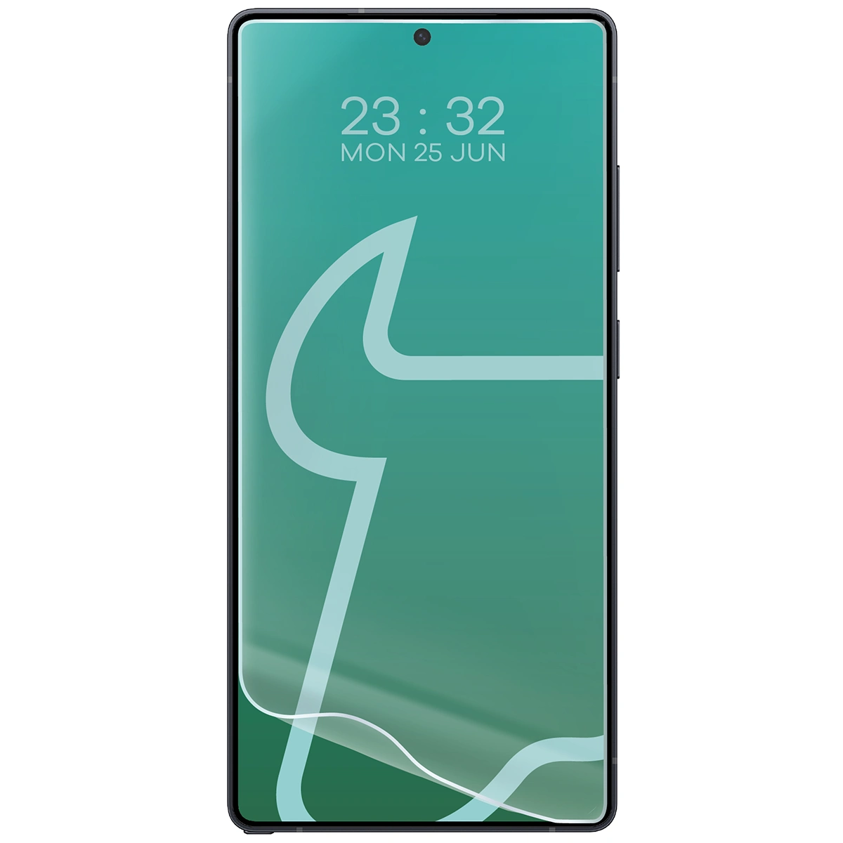 Folia hydrożelowa do Samsung Galaxy S25 Ultra obok telefonu