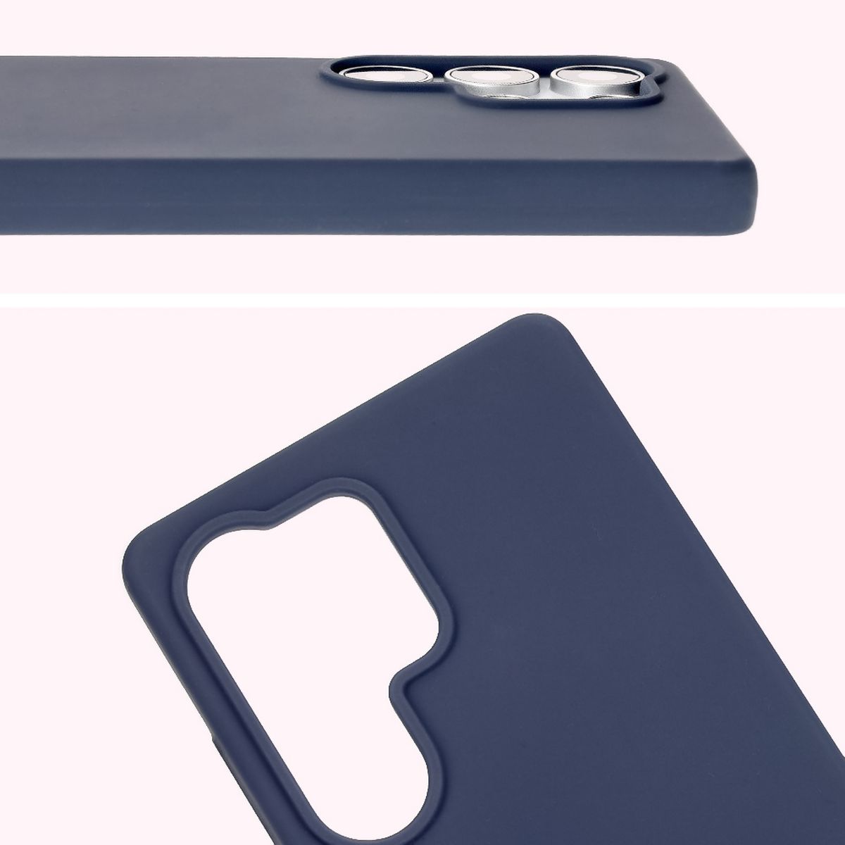 Close-up of the lens cutout in the Bison Soft Case