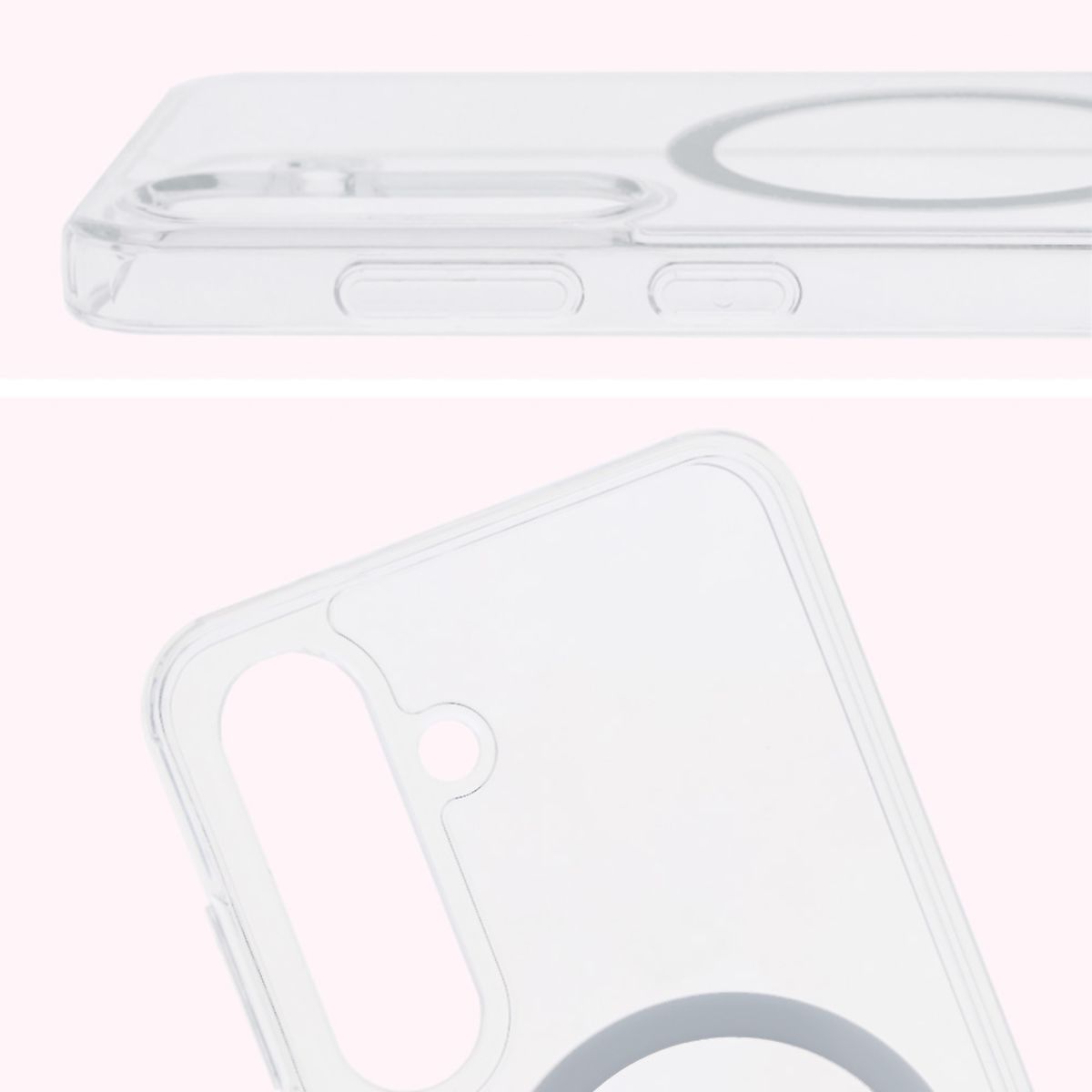 Full cutout and raised edges of the camera in Bison Case CrystalO