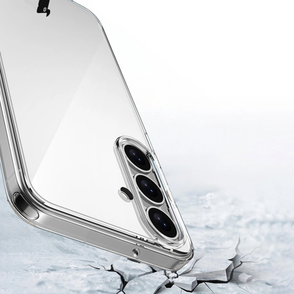 Decupaj pentru cameră în etui Bizon Case Halo pentru Samsung Galaxy S25