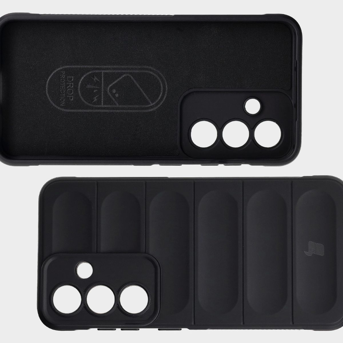 Mikrofaser-Futter, Vertiefungen auf der Rückseite und verstärkte Ecken im Etui Bizon Case Tur