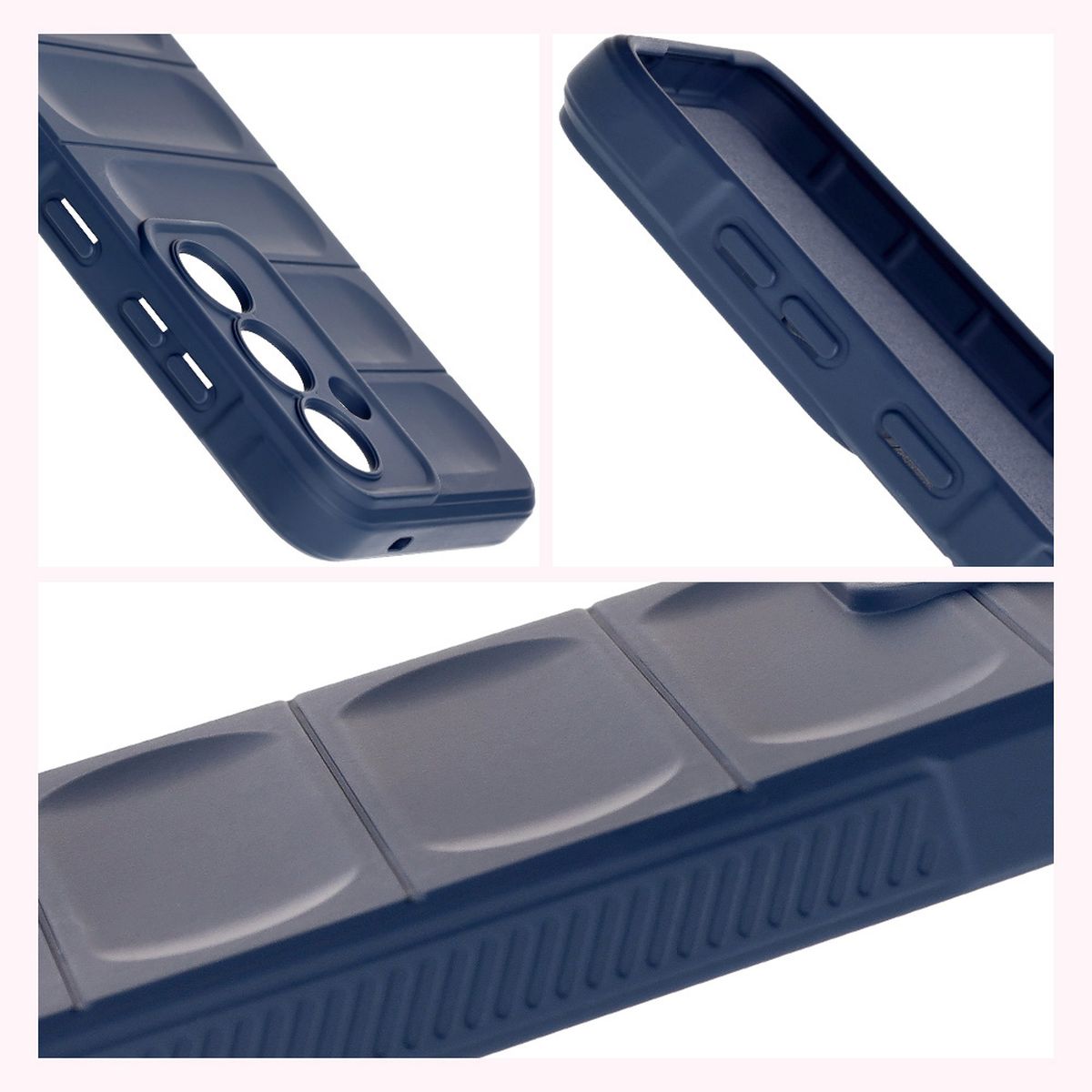 Textured sides and raised edges of the screen and camera in Bison Case Tur