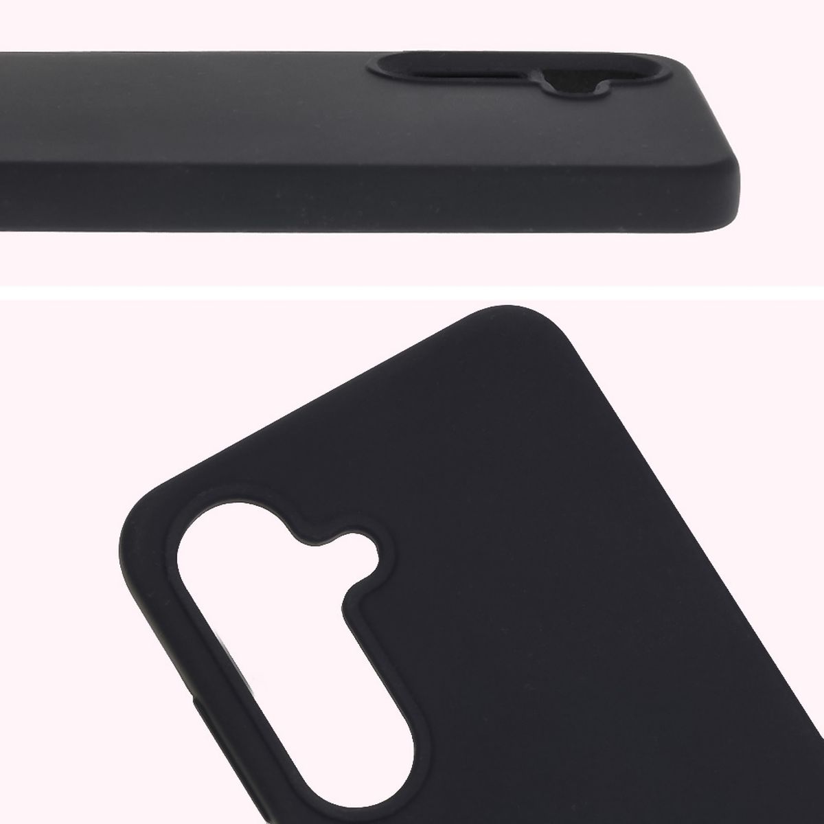 Close-up of the lens cutout in the Bison Soft Case