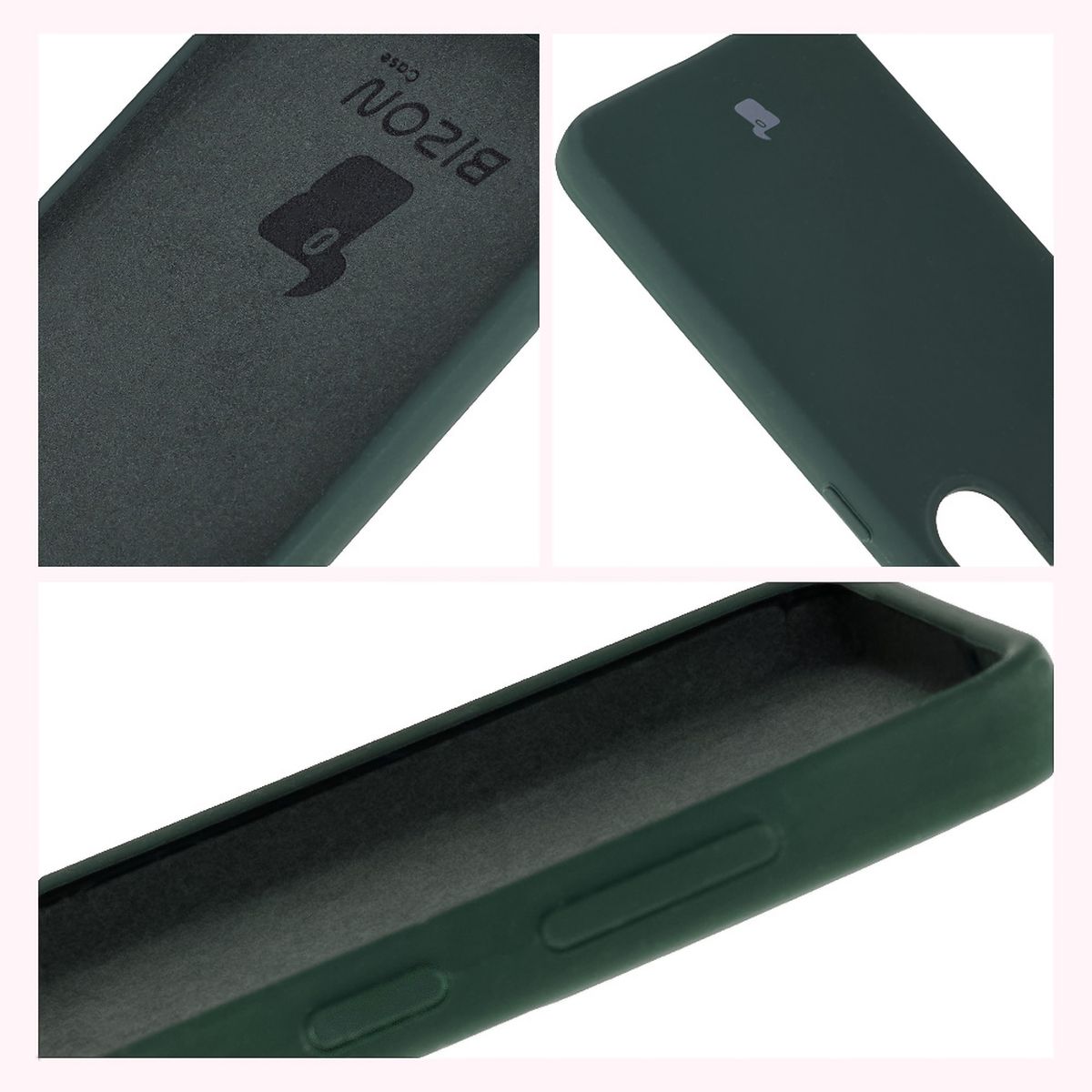 Bison Soft Case construction: integrated covers, raised edges, and microfiber padding