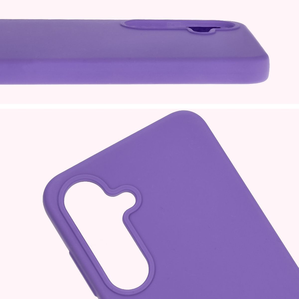 Close-up of the lens cutout in the Bison Soft Case