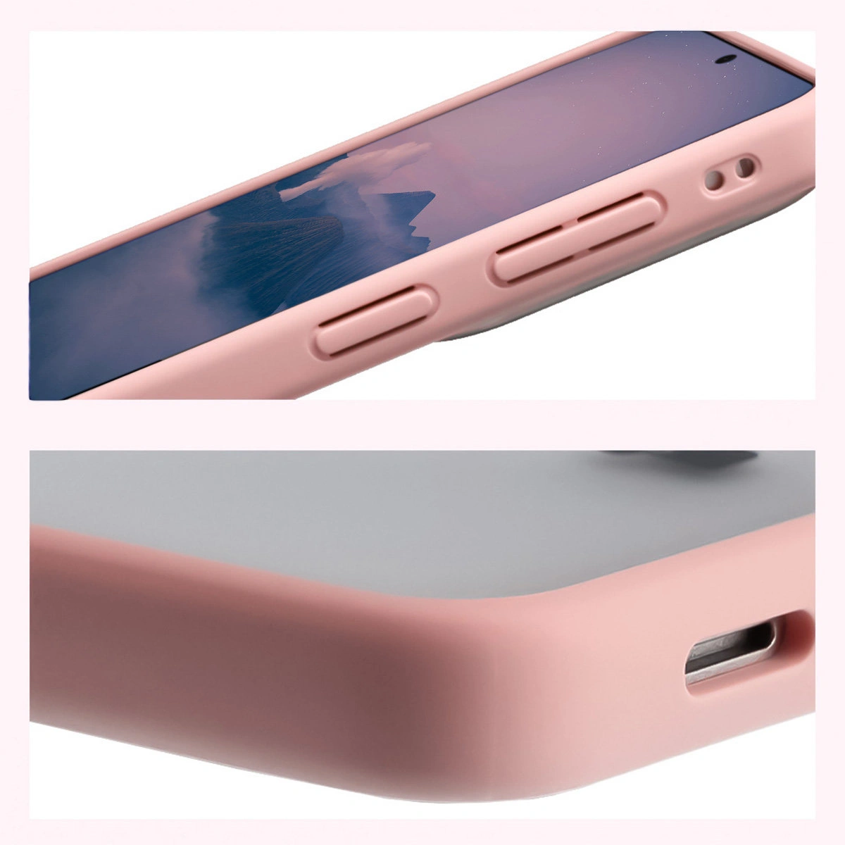 Colțuri întărite și margini ridicate ale ecranului în etui Bizon Case Angelo pentru Samsung Galaxy S26 Plus