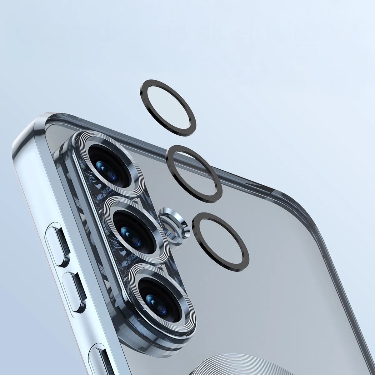 Metallic frame, raised edges, and integrated covers in Bizon Case GuardO for Samsung Galaxy S26 Plus