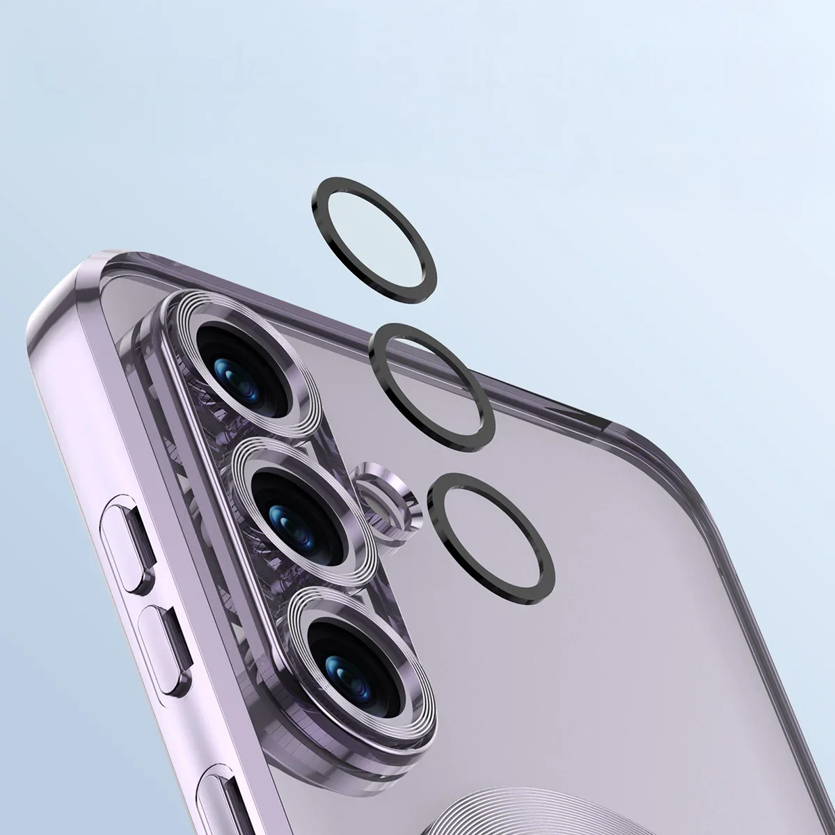 Metallic frame, raised edges, and integrated covers in the Bizon Case GuardO for Samsung Galaxy S26 Plus