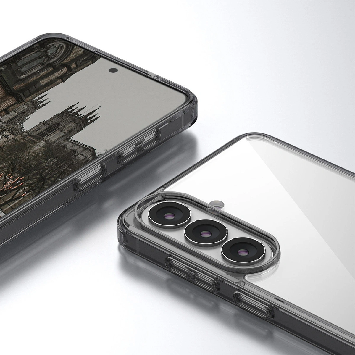 Verstärkte Ecken und erhöhte Ränder des Bildschirms in der Bizon Case Halo für Samsung Galaxy S26 Plus