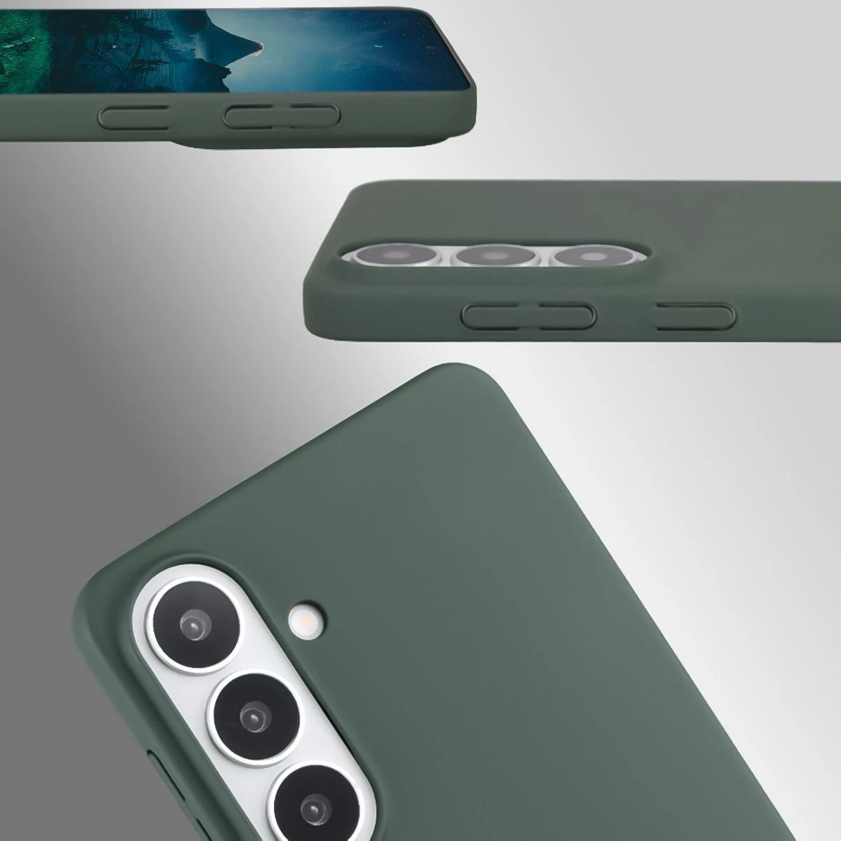 Decupaje dedicate și borduri ridicate pentru cameră și ecran în etui-ul Bizon Case Łupka pentru Samsung Galaxy S26 Plus