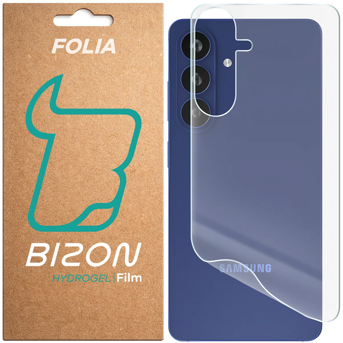 Pudełko i folia hydrożelowa na tył telefonu Bizon Film Hydrogel Back do Samsung Galaxy S26 Plus