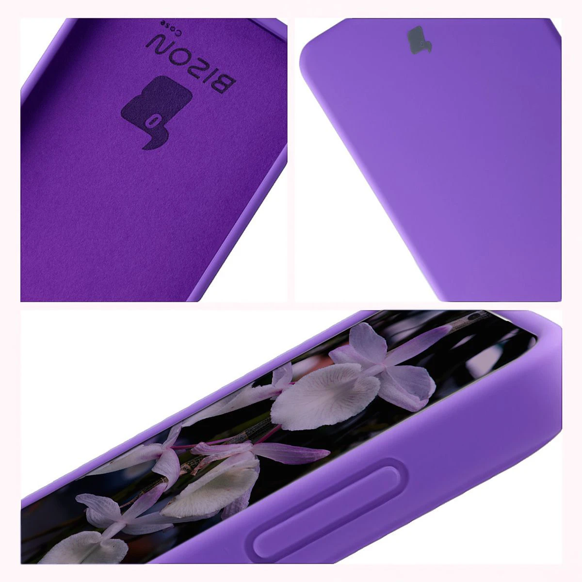 Construcția carcasei Bizon Soft Case: protecții integrate, margini ridicate și căptușeală din microfibră pentru Samsung Galaxy S26 Plus