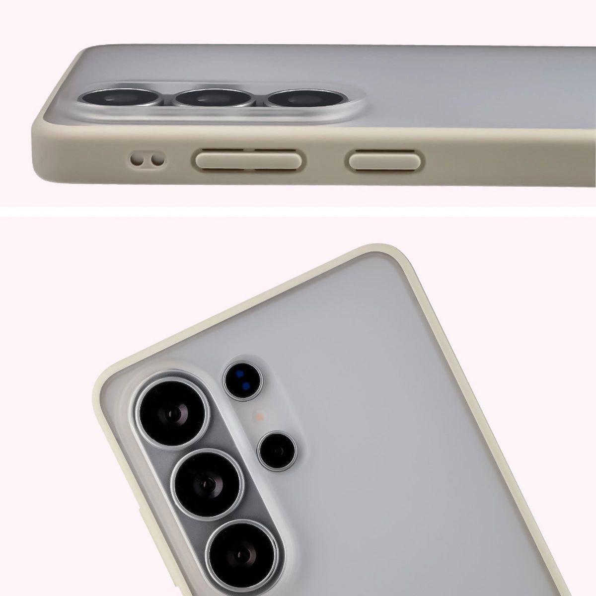 Decupaj complet și margini ridicate pentru cameră în etui Bizon Case Angelo pentru Samsung Galaxy S26 Ultra