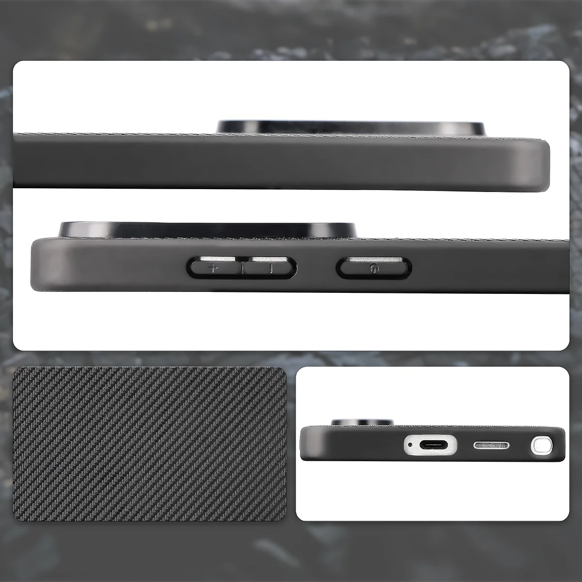 Cutouts, integrated covers, and structure of the Bizon Case CarbO for Samsung Galaxy S26 Ultra