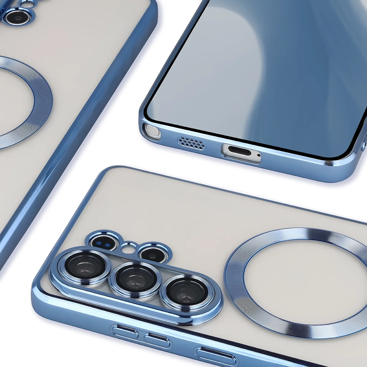 Close-up of the built-in camera protection in Bizon Case GuardO for Samsung Galaxy S26 Ultra