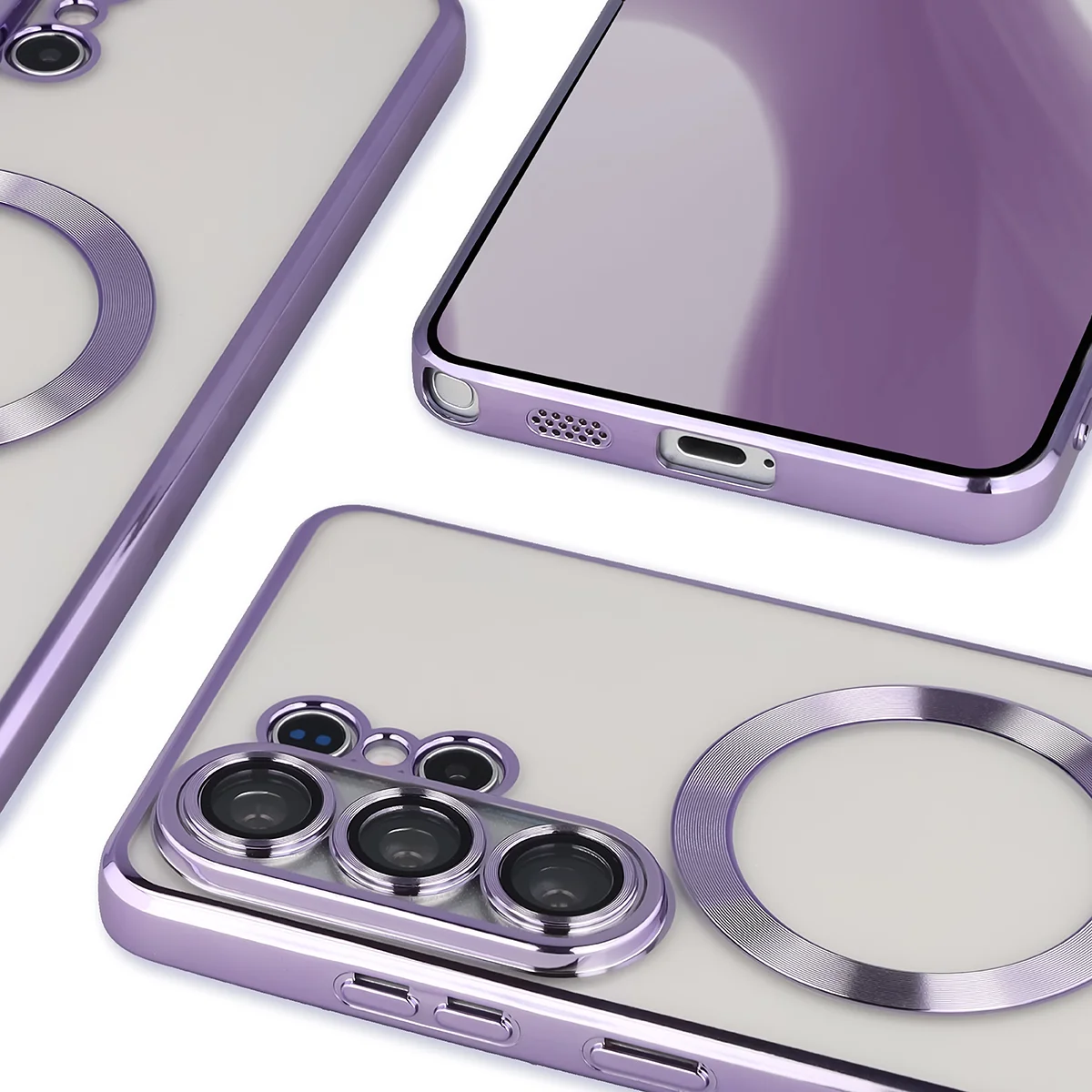 Close-up of the built-in camera protection in Bizon Case GuardO for Samsung Galaxy S26 Ultra