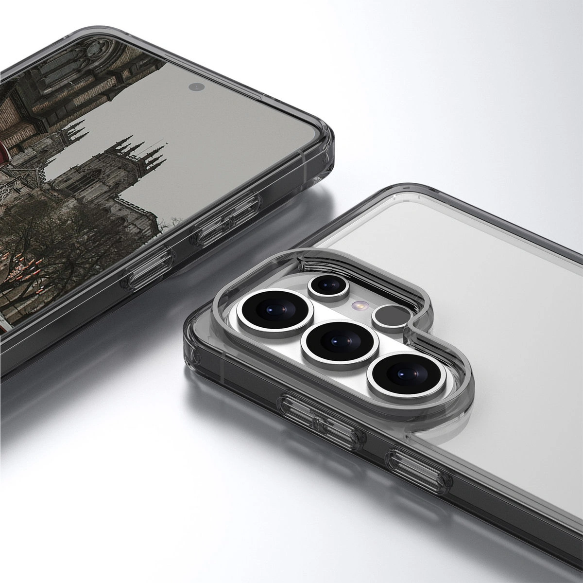 Verstärkte Ecken und erhöhte Ränder des Bildschirms in der Bizon Case Halo für Samsung Galaxy S26 Ultra