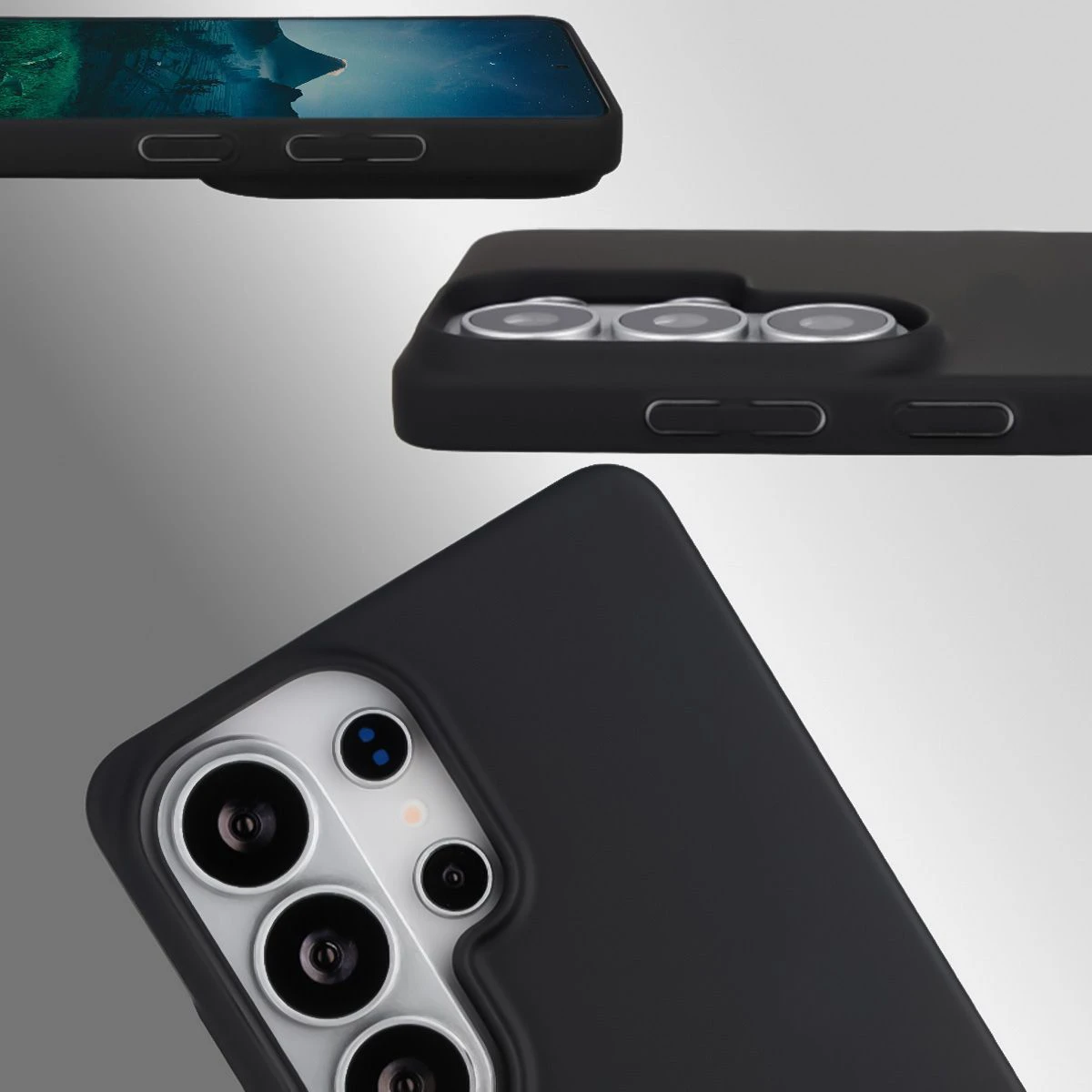 Decupaje dedicate și margini ridicate pentru cameră și ecran în etui Bizon Case Łupka pentru Samsung Galaxy S26 Ultra
