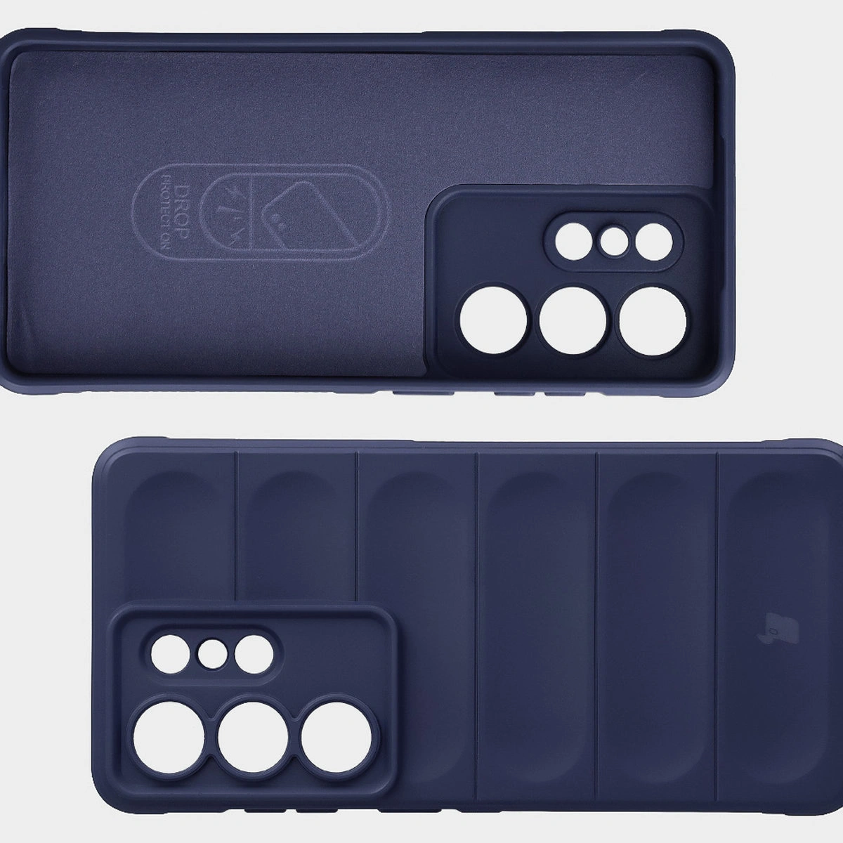 Mikrofaser-Innenfutter, Vertiefungen auf der Rückseite und verstärkte Ecken im Bizon Case Tur für Samsung Galaxy S26 Ultra