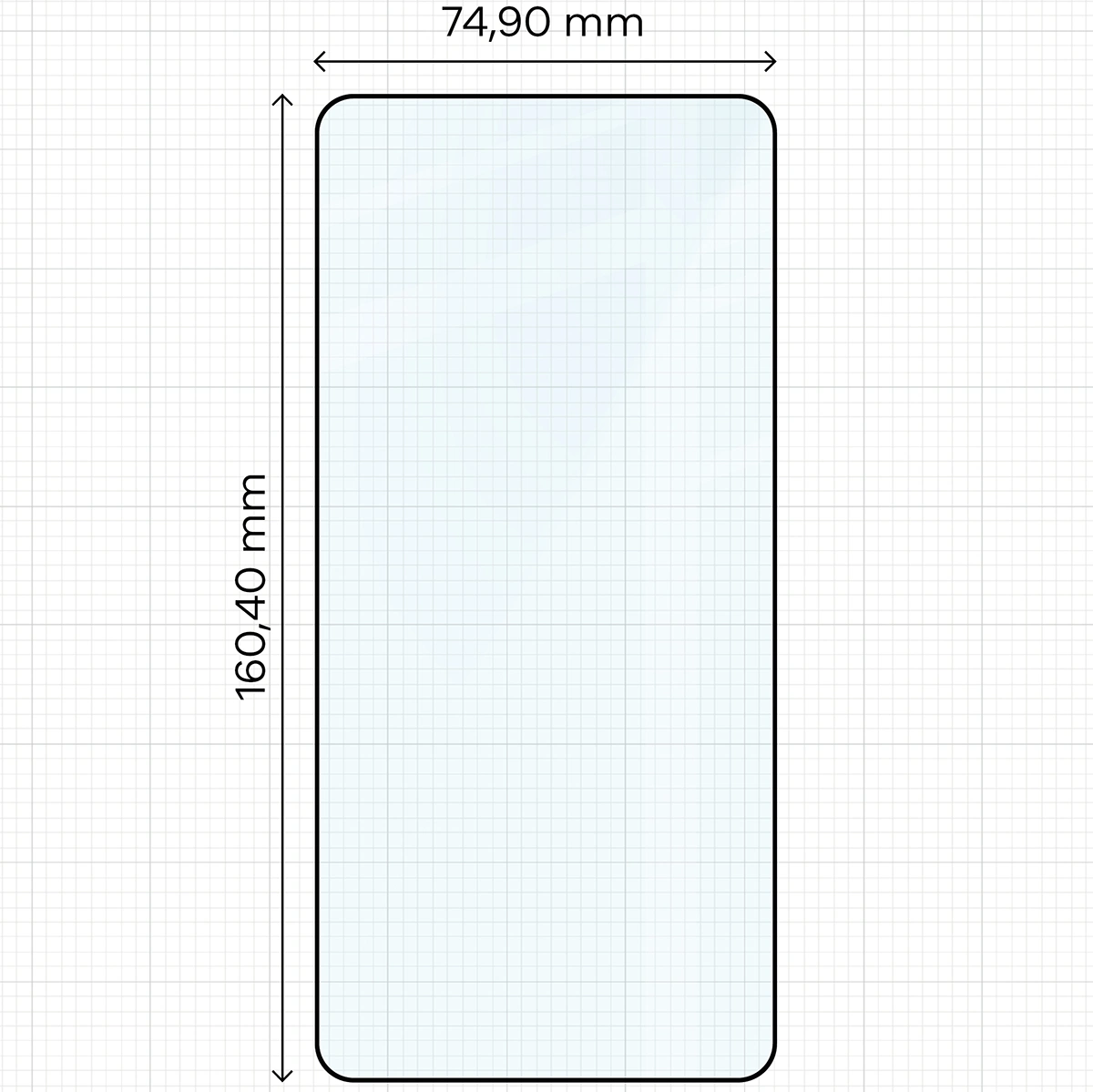 Wymiary szkła Bizon Glass Edge 2 do Samsung Galaxy S26 Ultra
