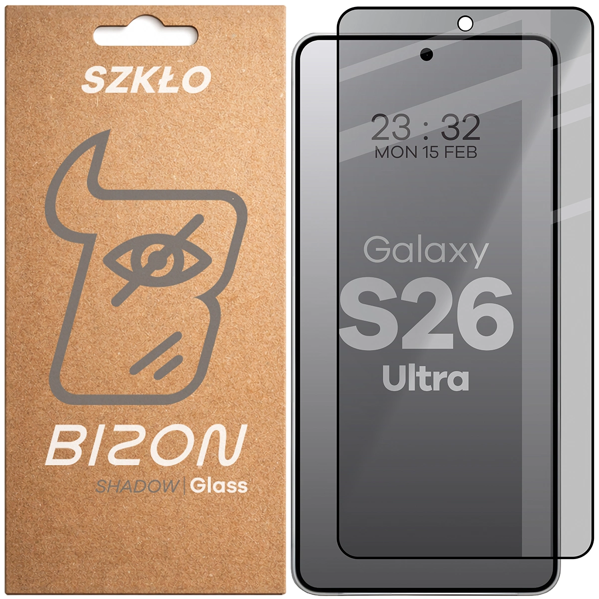 Szkło prywatyzujące Bizon Glass Edge Shadow do Samsung Galaxy S26 Ultra