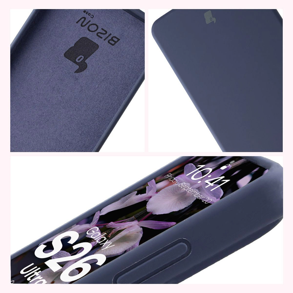 Construction of Bison Soft Case: integrated covers, raised edges, and microfiber padding for Samsung Galaxy S26 Ultra