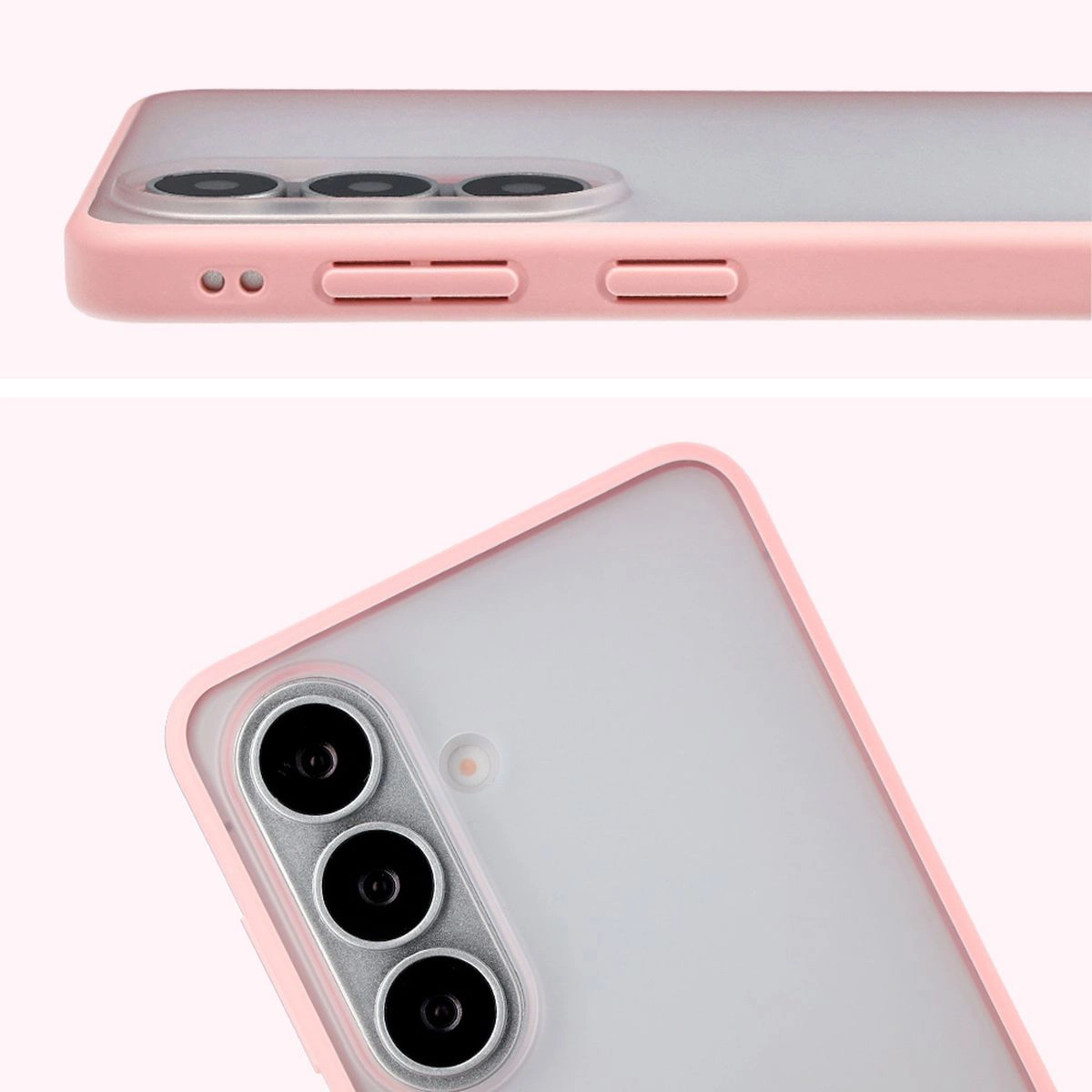 Decupaj complet și margini înălțate pentru cameră în etui Bizon Case Angelo pentru Samsung Galaxy S26