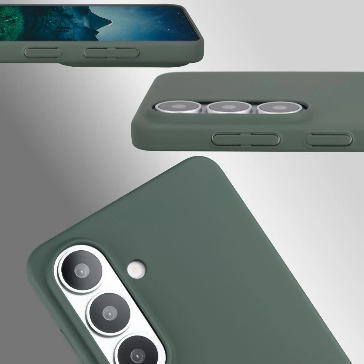 Decupaje dedicate și margini ridicate pentru cameră și ecran în etui-ul Bizon Case Łupka pentru Samsung Galaxy S26