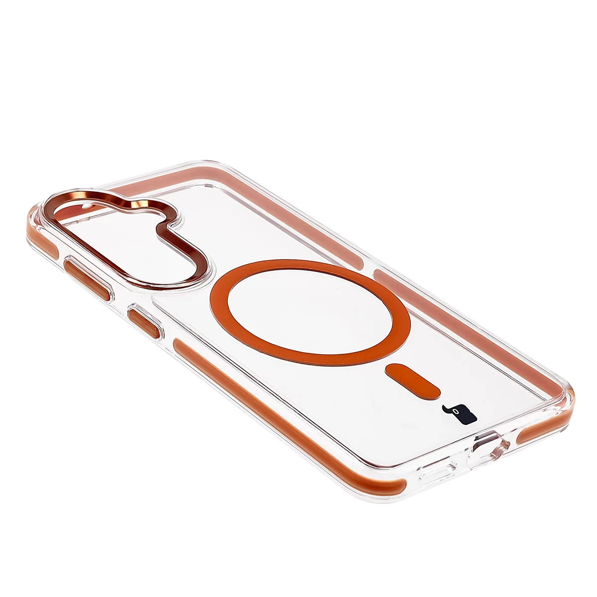 Pełne wycięcie i podwyższone krawędzie aparatu w etui Bizon Case Marco