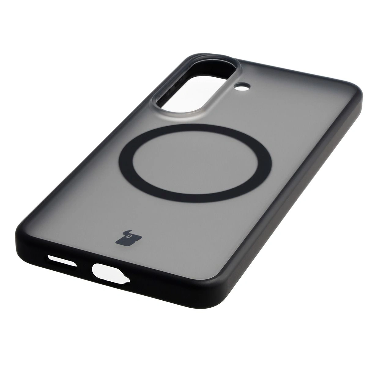 Zintegrowane przyciski, wycięcia i hybrydowy materiał w etui Bizon Case MatteO do Samsung Galaxy S26