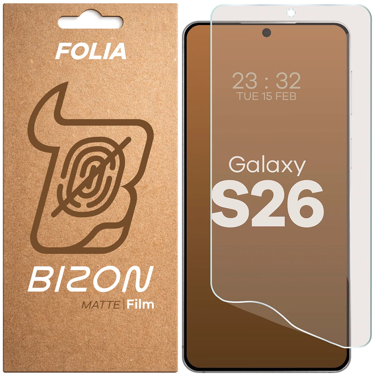 Folia matowa na ekran Bizon Film Matte do Samsung Galaxy S26, 1 sztuka