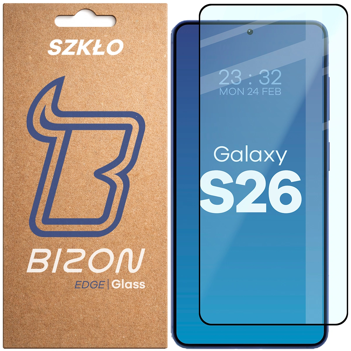 Szkło hartowane na cały ekran Bizon Glass Edge 2 dla Samsung Galaxy S26