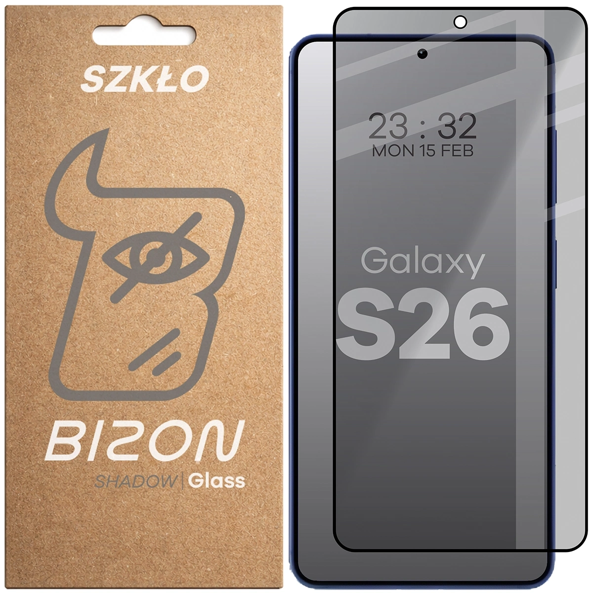 Szkło prywatyzujące Bizon Glass Edge Shadow do Samsung Galaxy S26