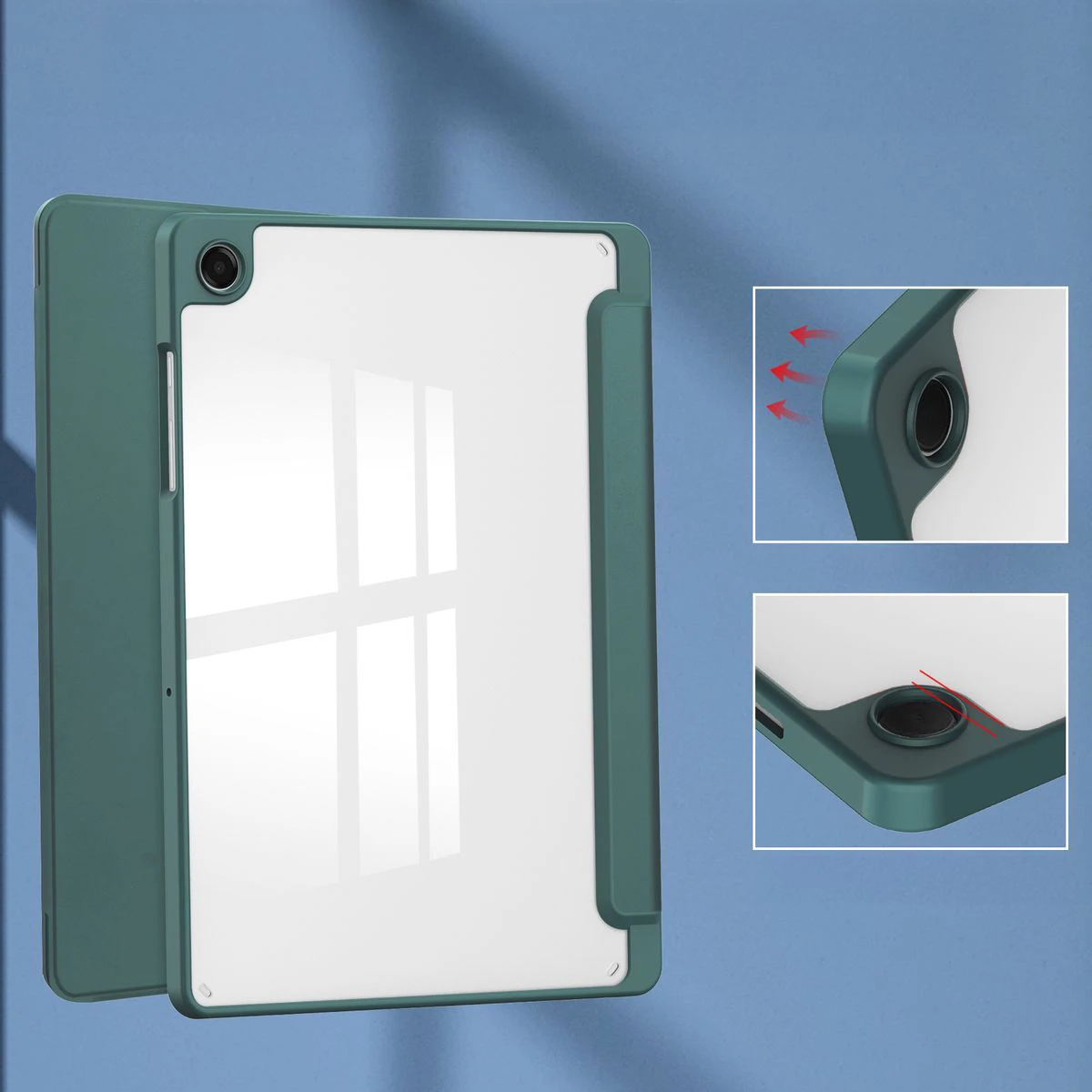 Features of Bizon Tab Clear Matt case for Samsung Galaxy Tab A11 Plus / Samsung Galaxy Tab A9 Plus