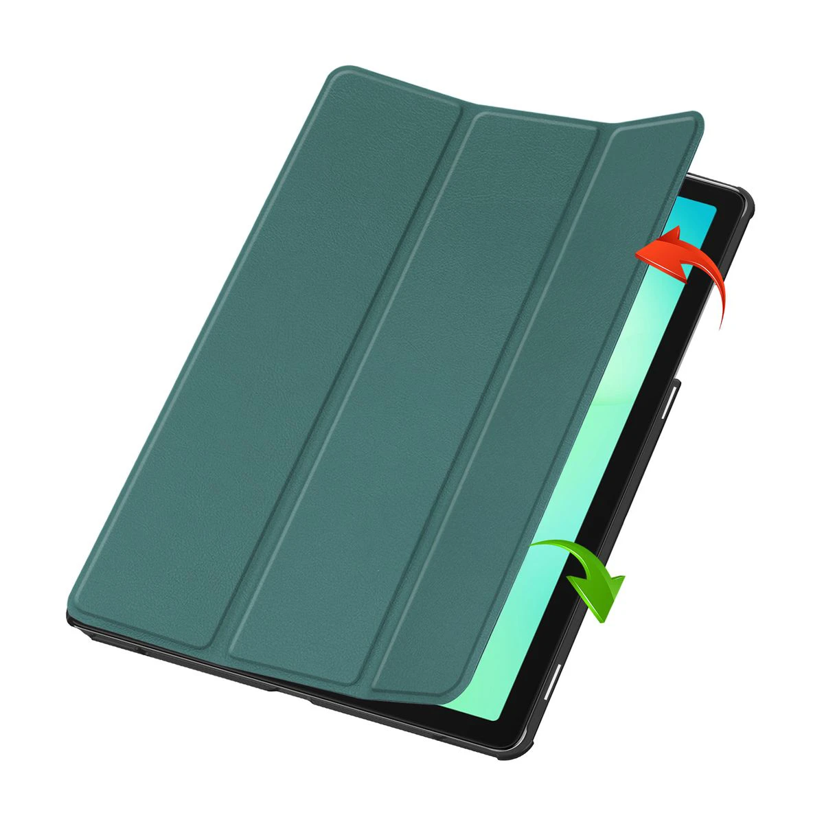 Bizon Case Tab Croc folio case from the front for Samsung Galaxy Tab A11 Plus / Samsung Galaxy Tab A9 Plus