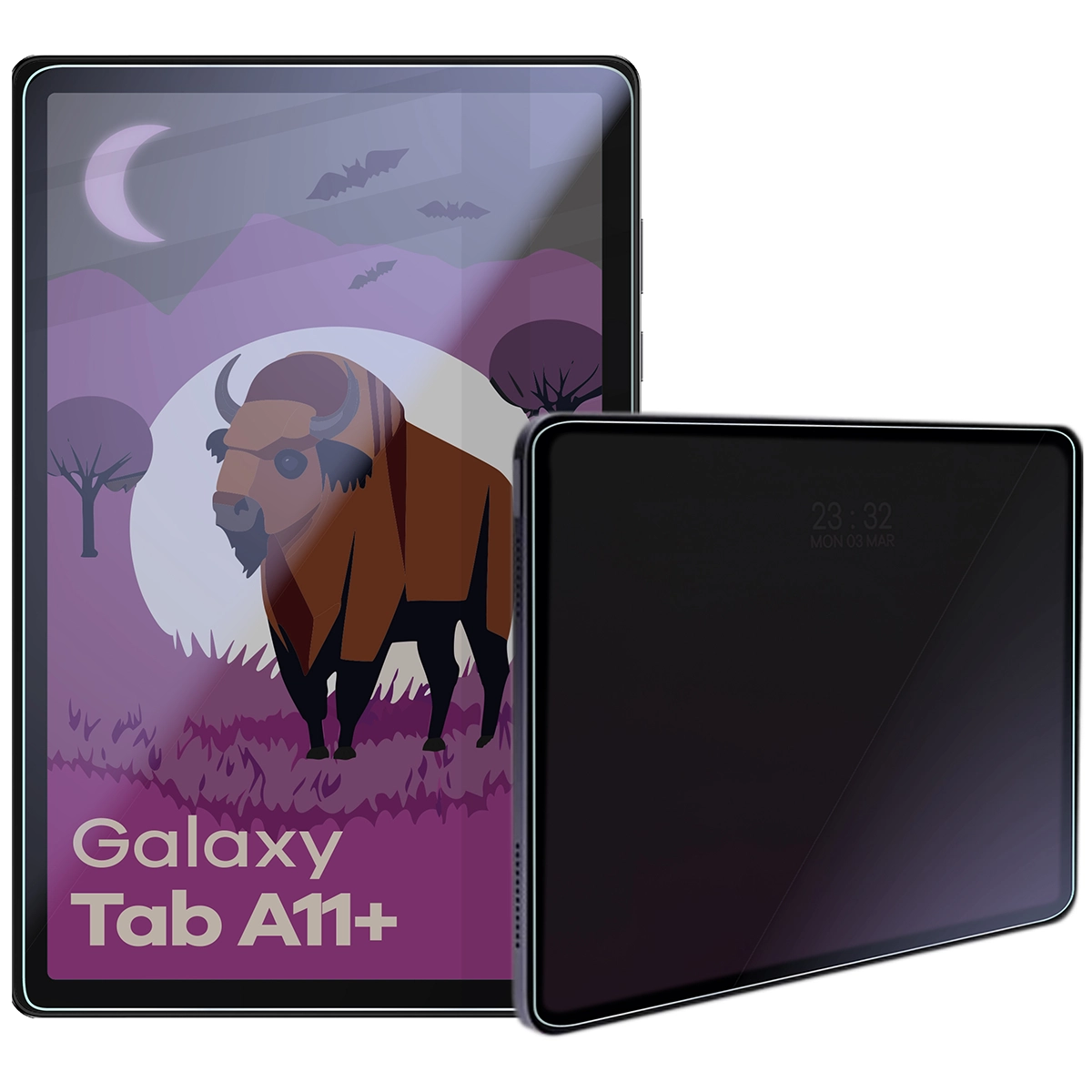 Szkło hybrydowe prywatyzujące Bizon Glass Tab Mule Shadow do Galaxy Tab A11