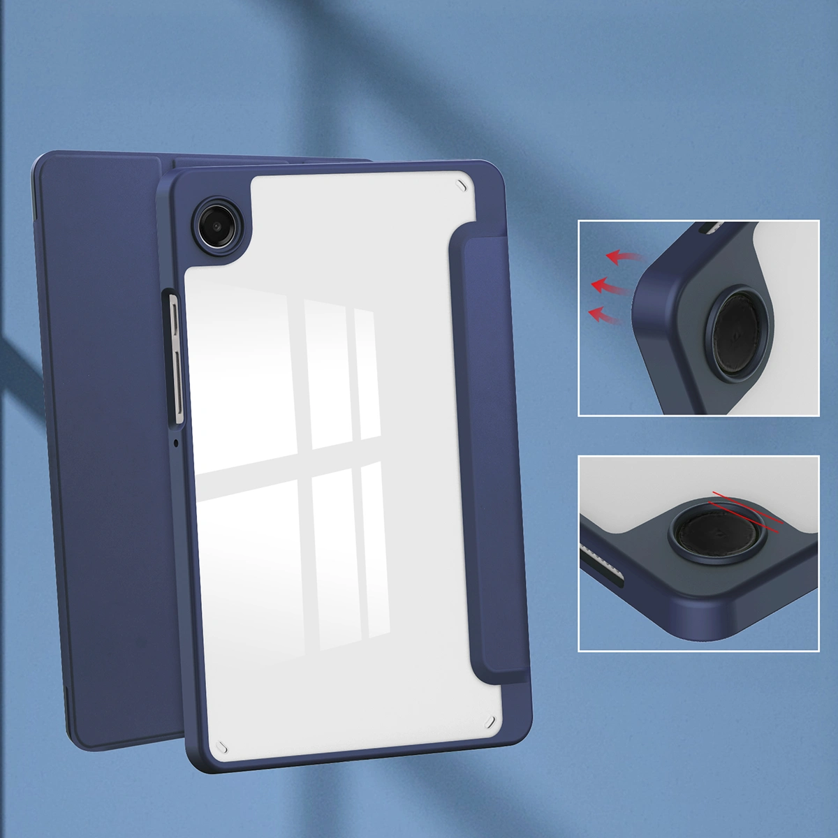 Features of the Bizon Tab Clear Matt case for Samsung Galaxy Tab A11 / Samsung Galaxy Tab A9