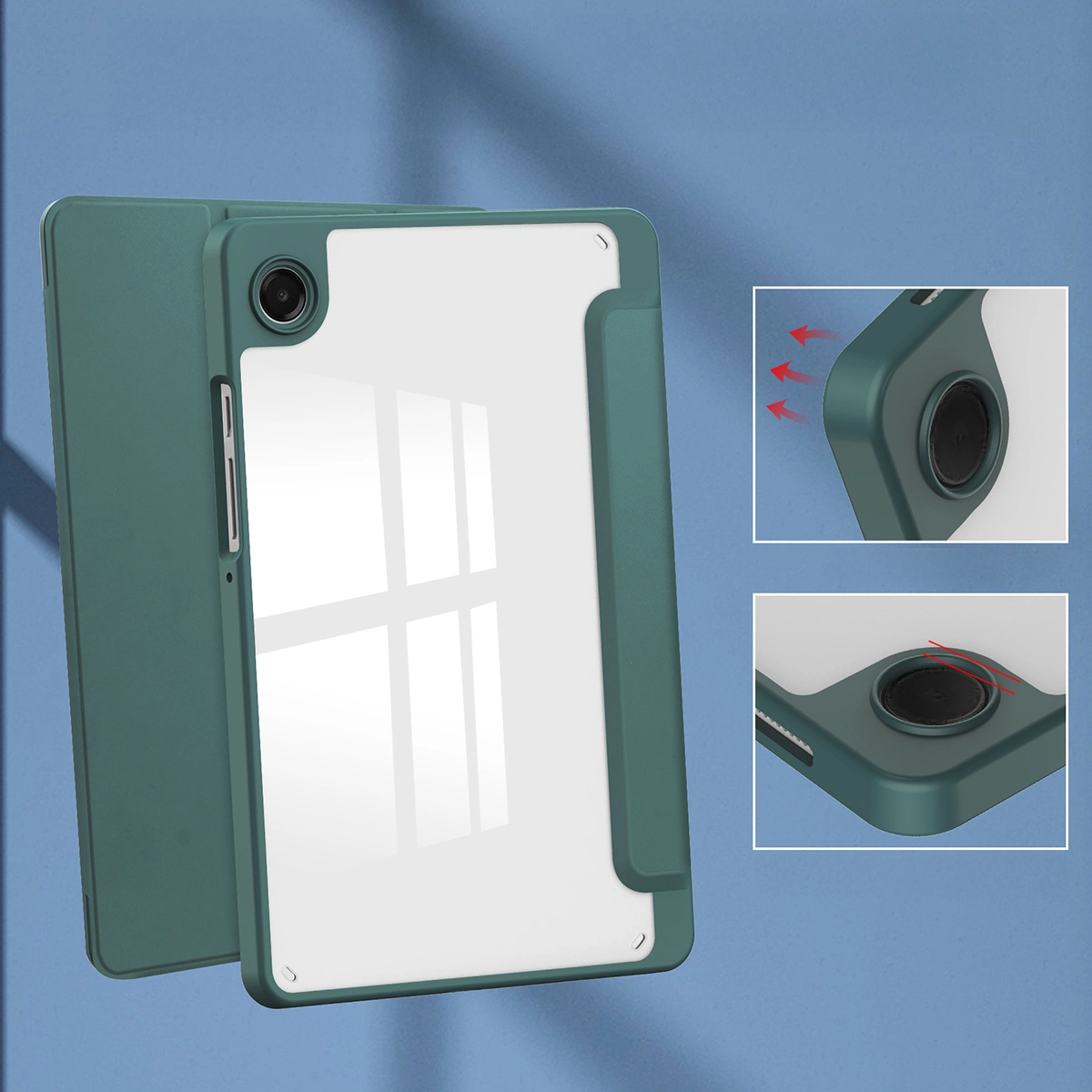 Features of the Bizon Tab Clear Matt case for Samsung Galaxy Tab A11 / Samsung Galaxy Tab A9