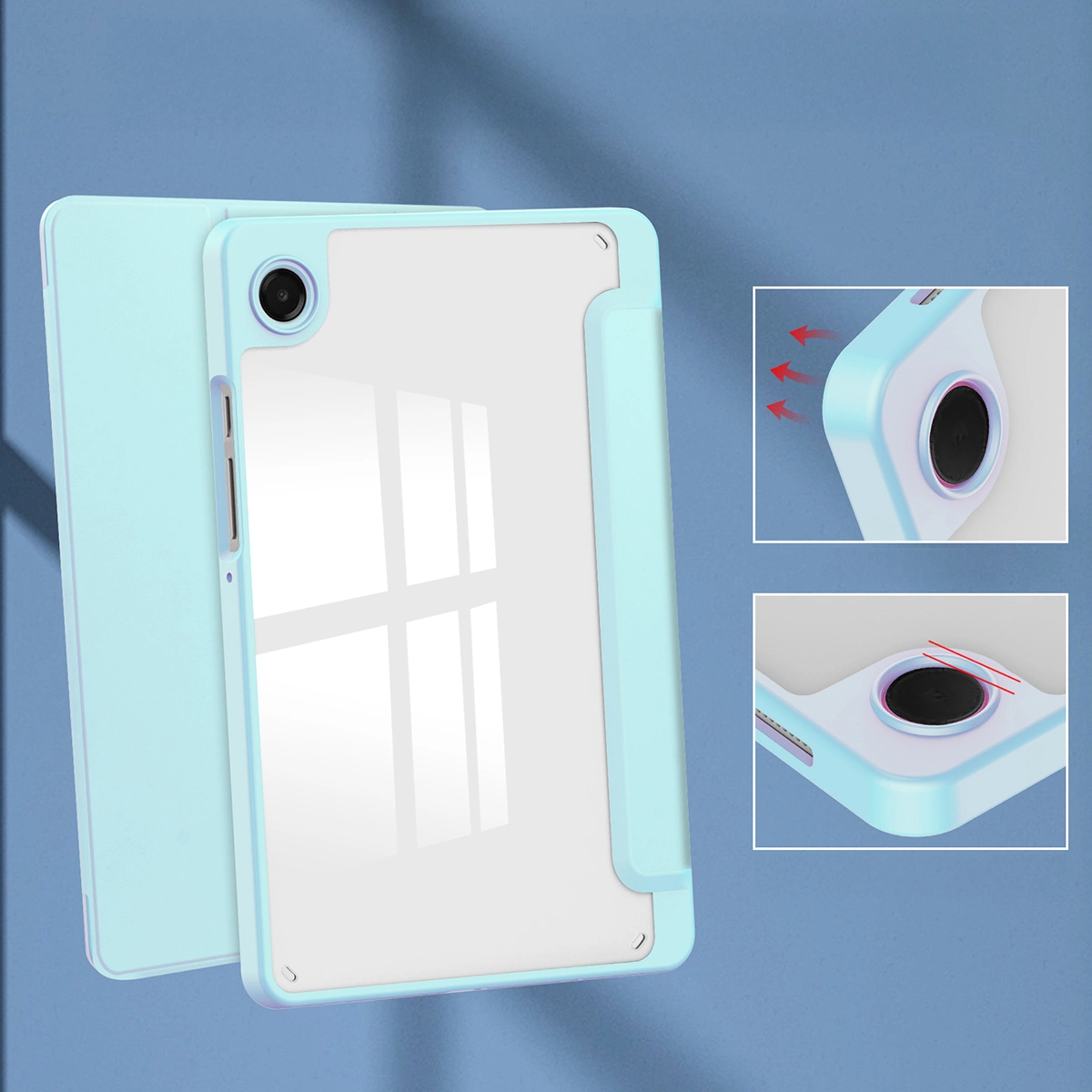 Eigenschaften der Hülle Bizon Tab Clear Matt für Samsung Galaxy Tab A11 / Samsung Galaxy Tab A9