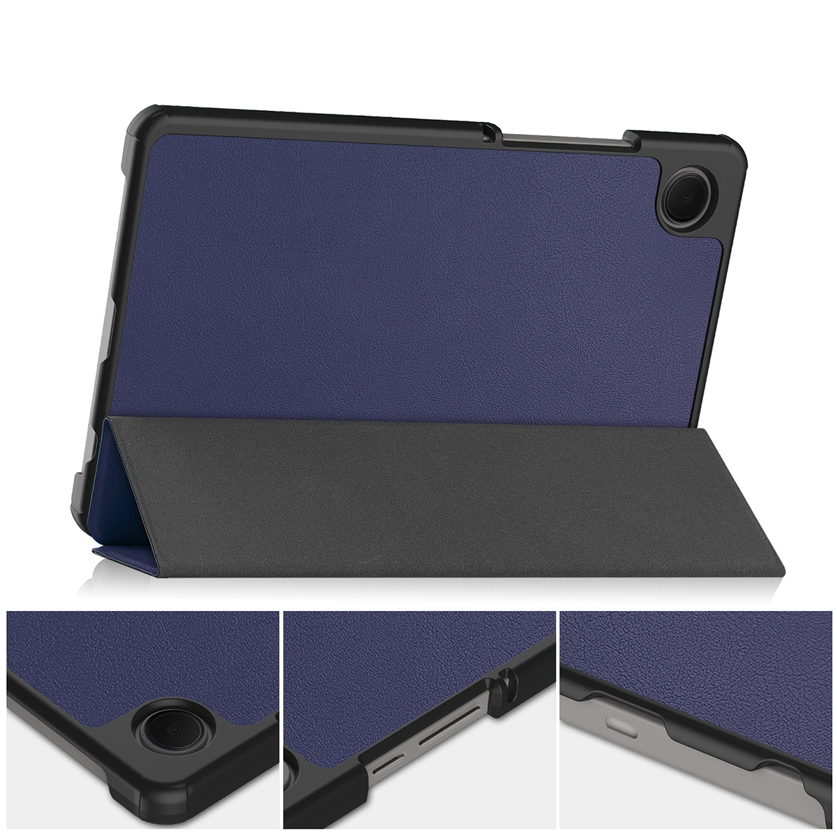 Die Klapphülle Bizon Case Tab Croc von vorne für Samsung Galaxy Tab A11 / Samsung Galaxy Tab A9