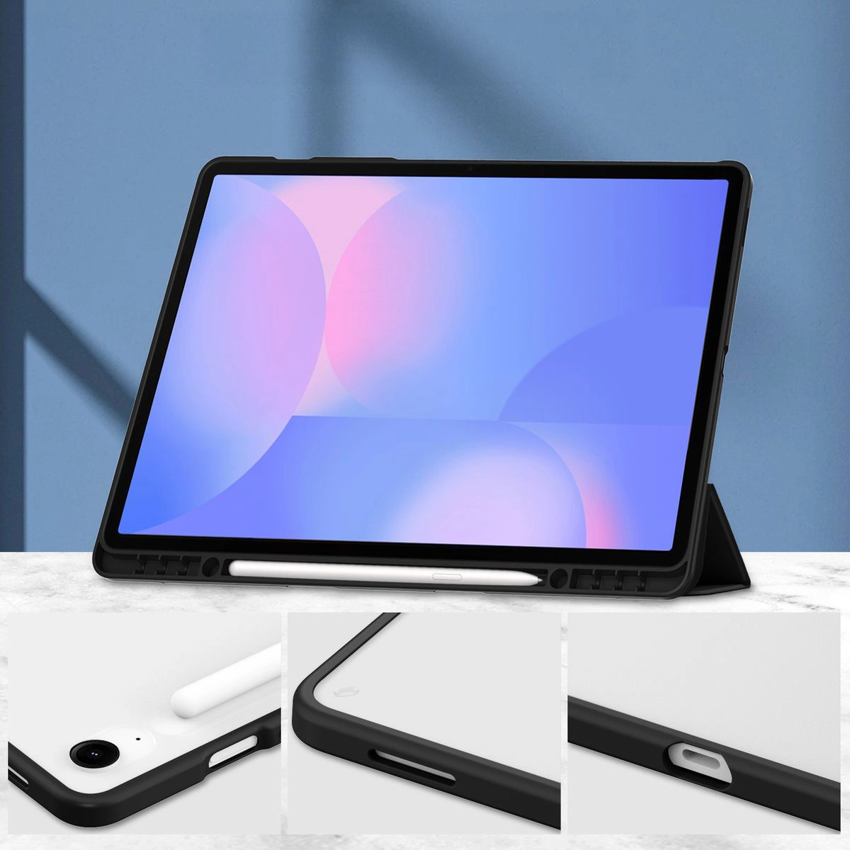 Eigenschaften der Hülle Bizon Tab Clear Matt für das Samsung Galaxy Tab S10 FE Plus