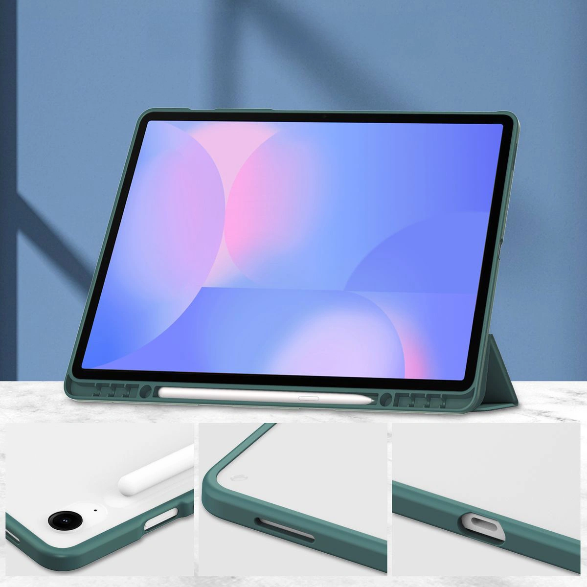 Eigenschaften der Hülle Bizon Tab Clear Matt für das Samsung Galaxy Tab S10 FE Plus