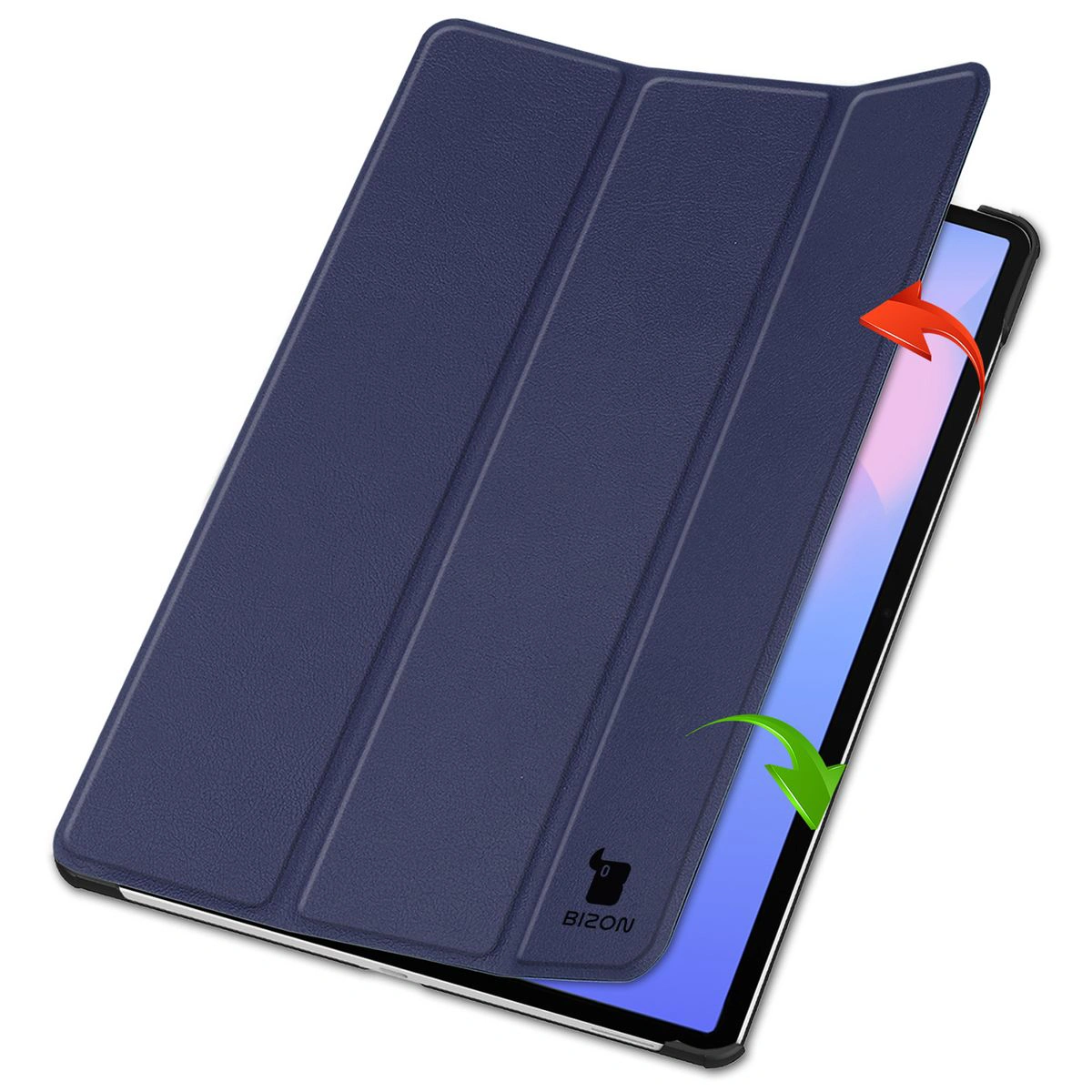 Husă cu clapă Bizon Case Tab Croc din față pentru Samsung Galaxy Tab S10 FE Plus