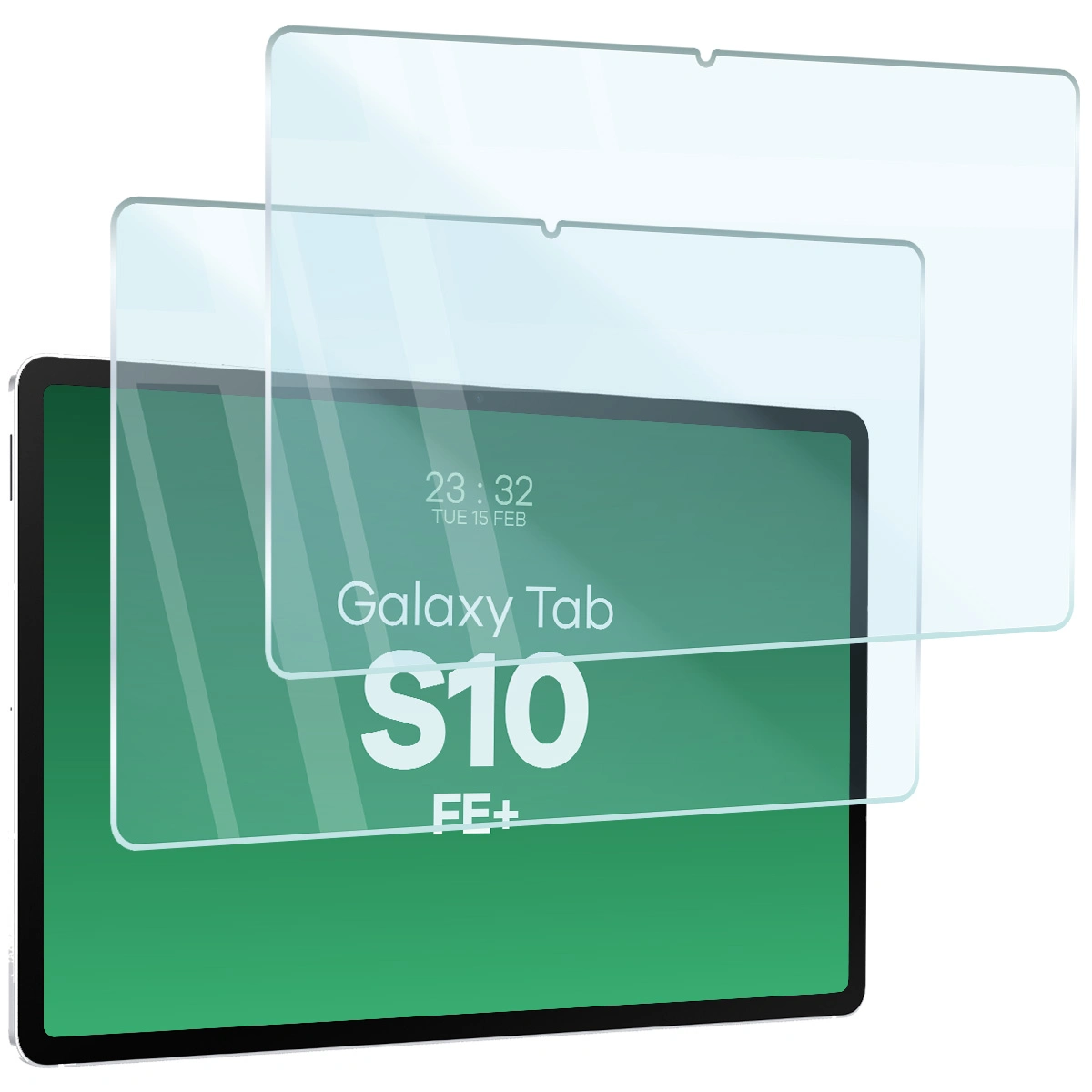 Bizon Glass Tab Clear tempered glass for Galaxy Tab S10 FE Plus, 2 pieces