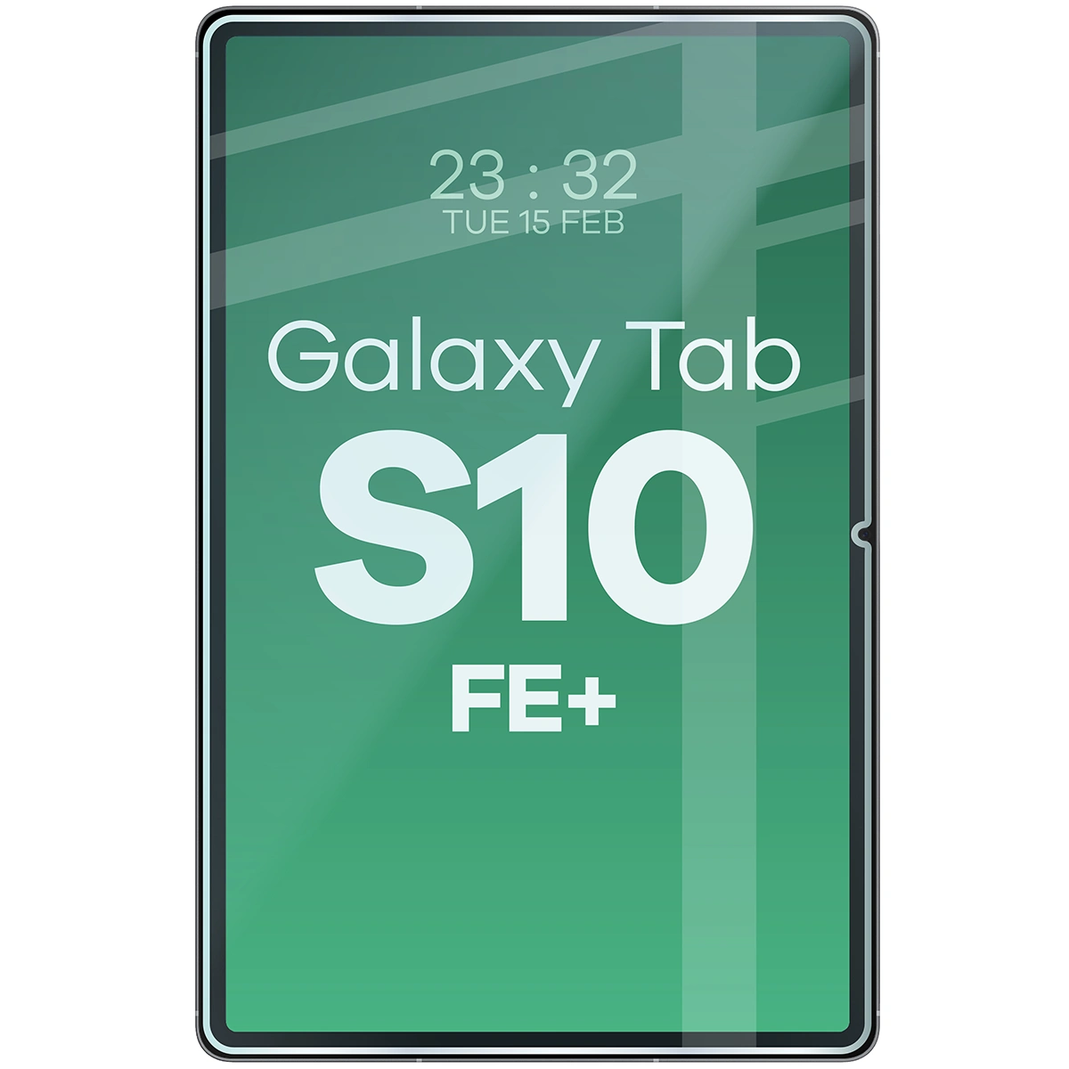 Tablet with Bizon Glass Tab Clear applied to Galaxy Tab S10 FE Plus