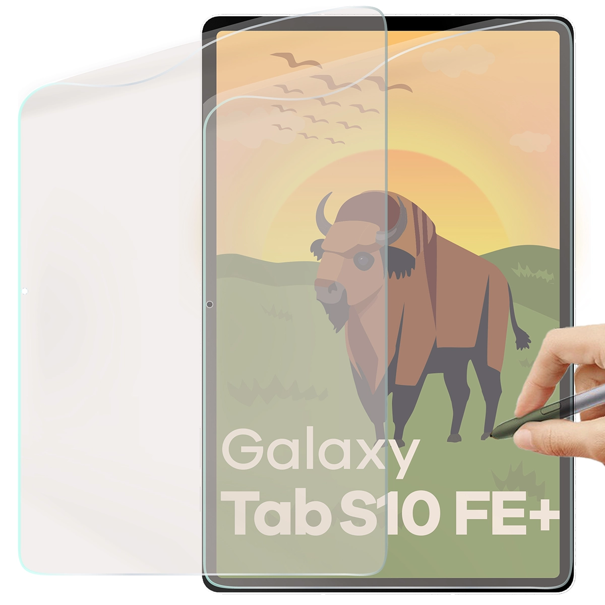 Folia matowa na ekran Bizon Glass Tab Film Sun do Galaxy Tab S10 FE Plus, 2 sztuki