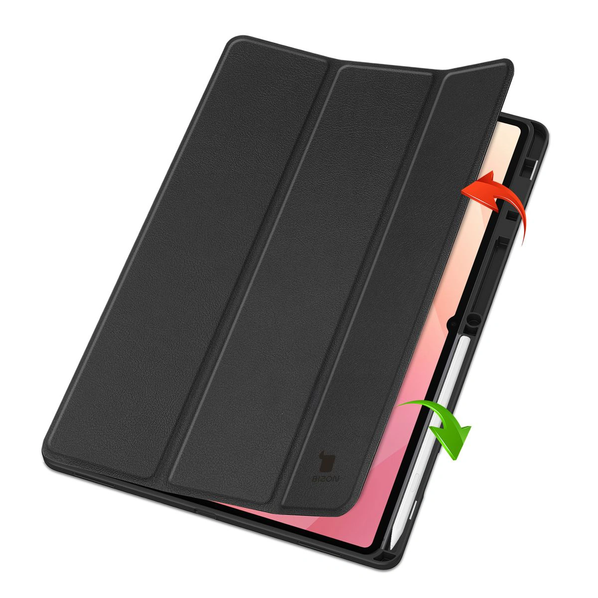 Two cases standing on stands, showcasing the stand function for Samsung Galaxy Tab S11 Ultra