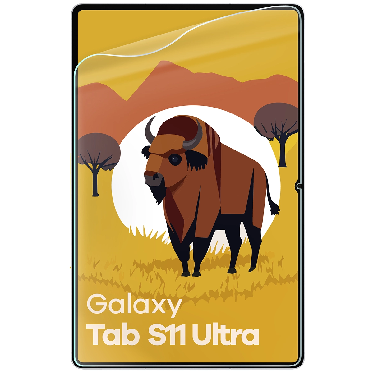 Folia hydrożelowa Bizon Film Tab Papirus Duo do Samsung Galaxy Tab S11 Ultra na tablecie