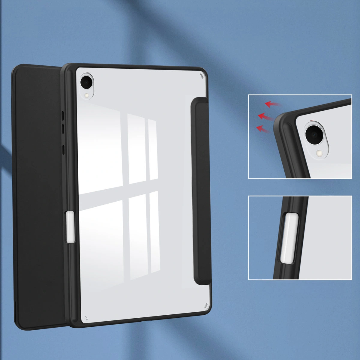Features of the Bizon Tab Clear Matt case for Samsung Galaxy Tab S11
